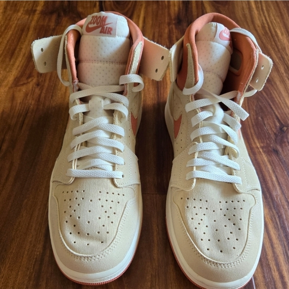 Nike Air Jordan 1 High Men 9.5 Zoom CMFT 2 Burnt Sunrise Tan 092025 - Picture 3 of 9